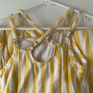 Abercrombie and Fitch kids yellow striped sundress. Size 9/10